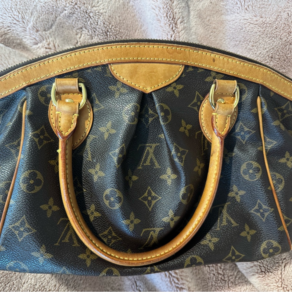 Luxury Monogram Black and Brown Handbag